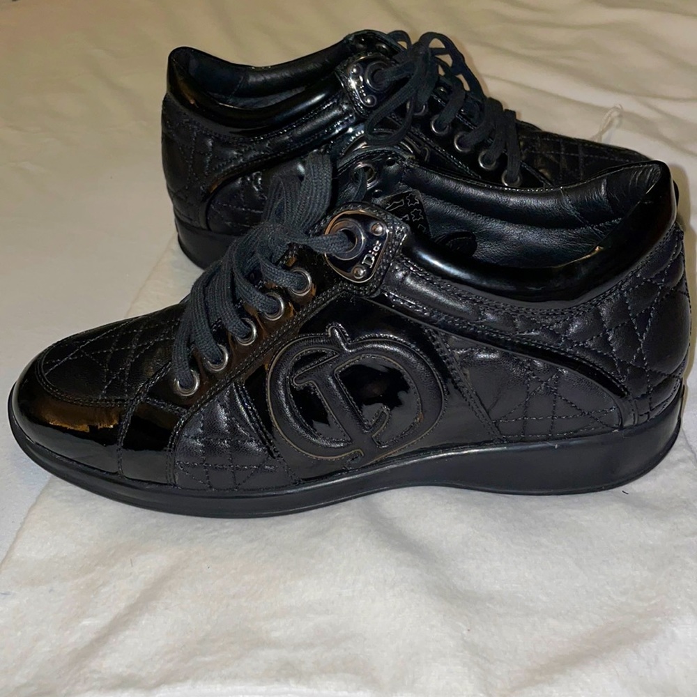 DIOR patent leather sneakers